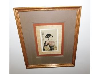 Asian Inspired Print Framed