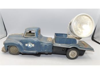 1960s Line-mar Metal Tin Toy Spotlight Truck