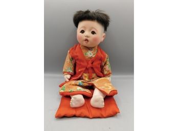 Porcelain Hand Painted Asian Style Doll