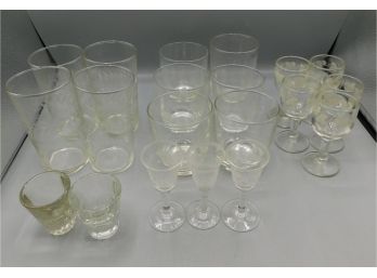 Assorted Lot Of Glassware - 21 Total