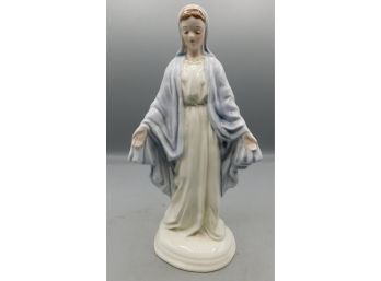 Florence Ceramics Hand Painted Mother Mary Sculpture