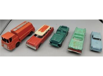 1960s Tootsie Toys Metal Die Cast Cars - 5 Total