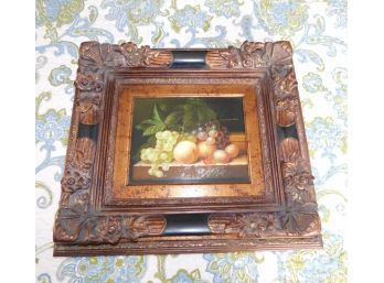 Still Life Oil On Wood Framed