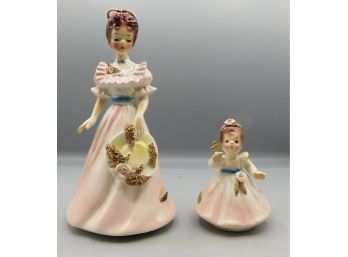 Vintage Josef Originale Porcelain Hand Painted Figurines - 2 Total