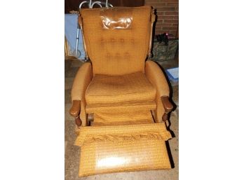 Burris Mid Century Upholstered Reclining Chair