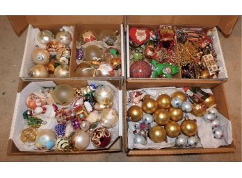 Assorted Lot Of Christmas Ornaments