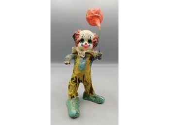 Hand Made Paper Mache Clown Art