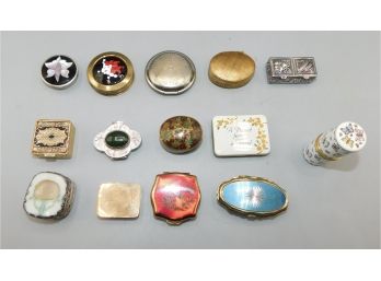 Mini Metal Trinket Boxes - Assorted Lot - 14 Total