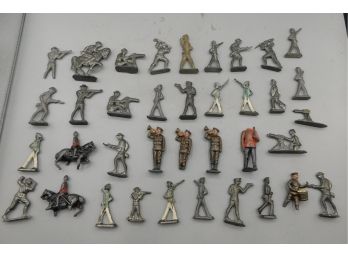 1930s Lead Army / Indian Toy Soldiers - 39 Total