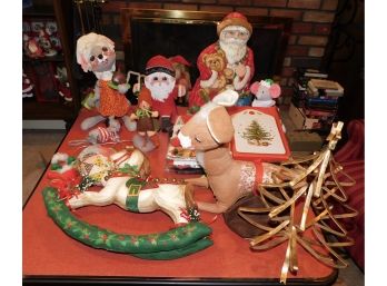 Assorted Lot Of Christmas Decor