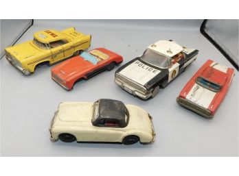 Vintage Metal Tin Toy Cars - Assorted Lot - 6 Total