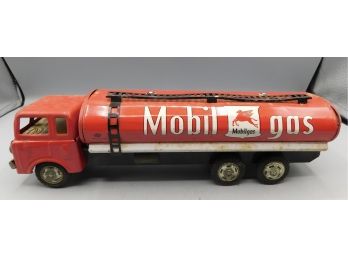 1960s Metal Tin Toy Mobil Gas Tanker - Made In Japan