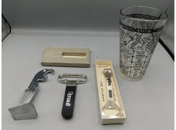 Bar Accessories - Assorted Lot - 4 Total