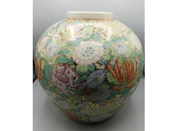 Ceramic Hand Painted Floral Pattern Vase