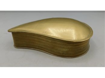 Brass Teardrop Style Trinket Box