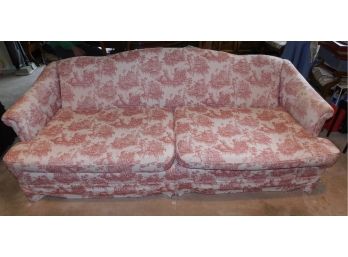 Custom Upholstered Asian Inspired Sofa