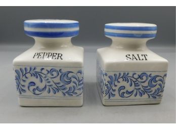 Lego Ceramic Hand Painted Salt And Pepper Shakers - 2 Total