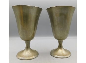Stieff Pewter #p55 Goblets - 2 Total