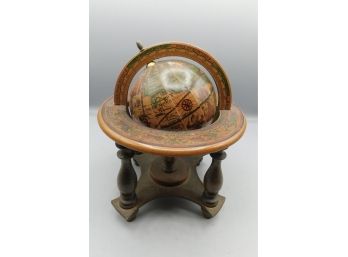 Wood Reproduction Of Terrestrial Globe