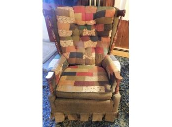 Vintage Hallagen Custom Upholstered Rocker Chair