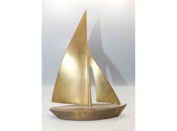 Solid Brass Sailboat Style Decor