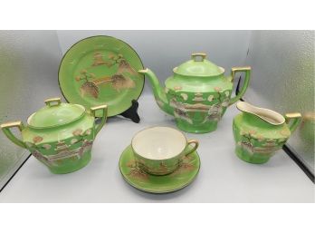 Vintage Takito TT Hand Painted Lusterware Tea Set - Made In Japan - 20 Pieces Total