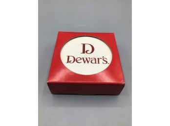 Dewar's Scotch Stoneware Coaster Set - Set Of Four