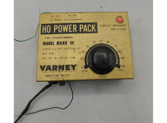 Varney HO Power Pack Toy Transformer Model Mark 3