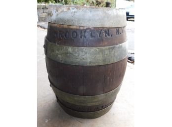 Brooklyn N.Y. Vintage Edelbrew Wooden Barrel Keg -