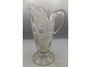 Cut Glass Pitcher With Handle