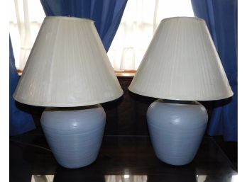 1998 Alsy Ceramic Table Lamps - 2 Total
