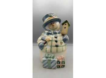 Crazy Mountain Ceramic Snowman Style Votive