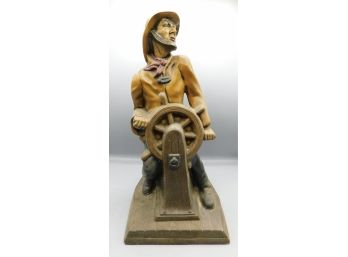 1971 Hand Crafted Ceramic Ship Captain Statue