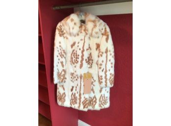 Revillon Boutique Children's Dyed Rabbit Fur Coat - With Tags