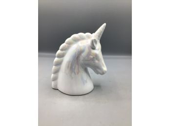 Unicorn Style Ceramic Iridescent Glazed Coin Bank