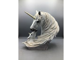 The Bradford Exchange 2016 Limited Edition - Mystic Bond #A0391- Resin Unicorn Figurine
