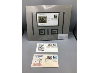 1960s First Day Issue Covers - The Green Bay Packers Commemorative Stamps