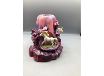 Unicorn Style Candle Sculpture