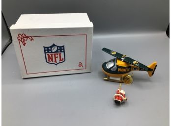 The Green Bay Packers - Danbury Mint Helicopter Ornament With Box