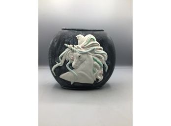 Unicorn Ceramic Handcrafted Vase