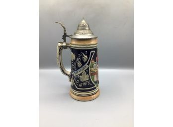 Hand Painted Ceramic Stein - Made In West Germany