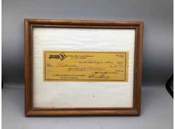 1948 Pepsi-cola Stock Share Certificate Framed