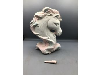 Creative Ceramic Design Unicorn Bust