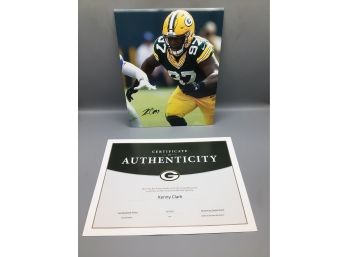 2017 Kenny Clark Autographed Photo With Certificate Of Authenticity