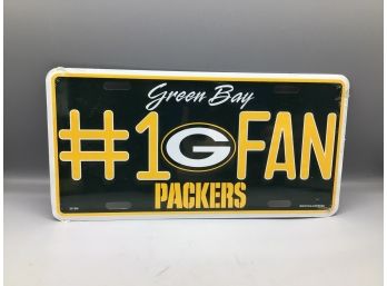 Green Bay Packers Metal License Plate Style Decor - NEW