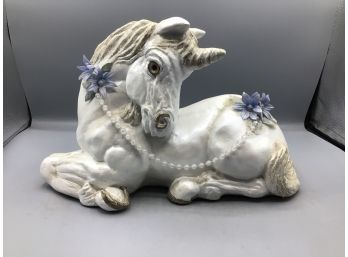 Unicorn Clay Hand Crafted Figurine