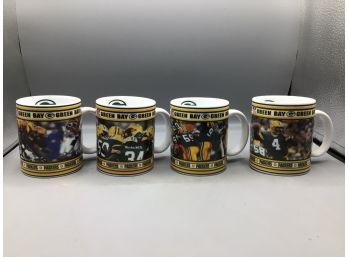 The Danbury Mint - Green Bay Packers Game Day Mugs - 4 Total