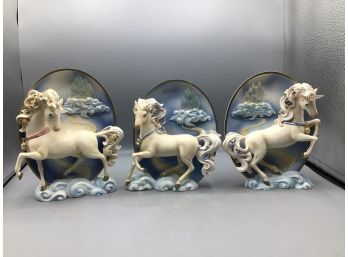The Bradford Exchange 1997 Limited Edition - Dance Of The Unicorns Collection - 3 Total