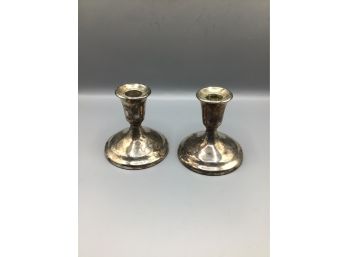 The International Silver Company Candlestick Holders - 2 Total