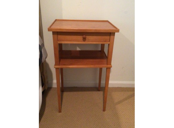 Wooden One Drawer Nightstand
